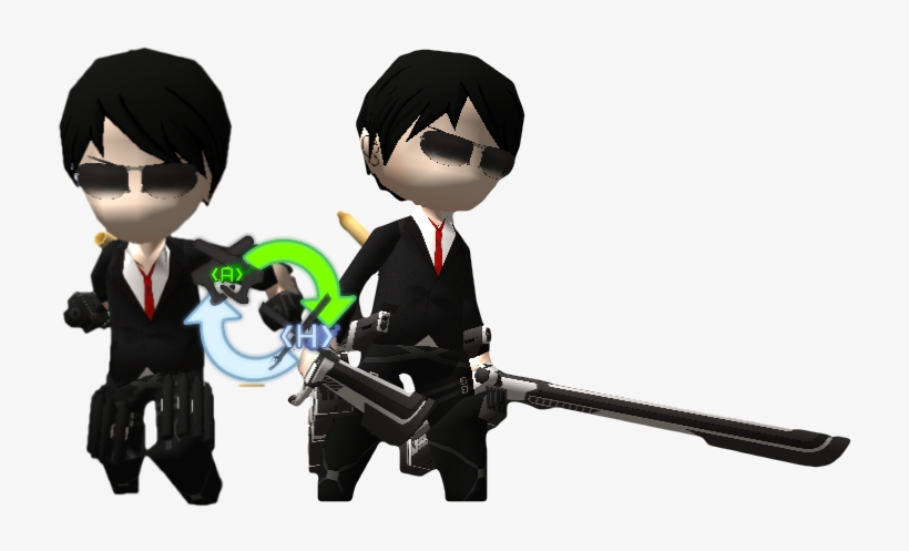 Black Suit Zoom In Image - Aot Skins Black Suit, transparent png