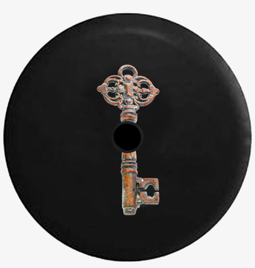 Jeep Wrangler Jl Backup Camera Antique Skeleton Key - Tirecoverpro Full Color Snowy Winter Big Buck Deer, transparent png