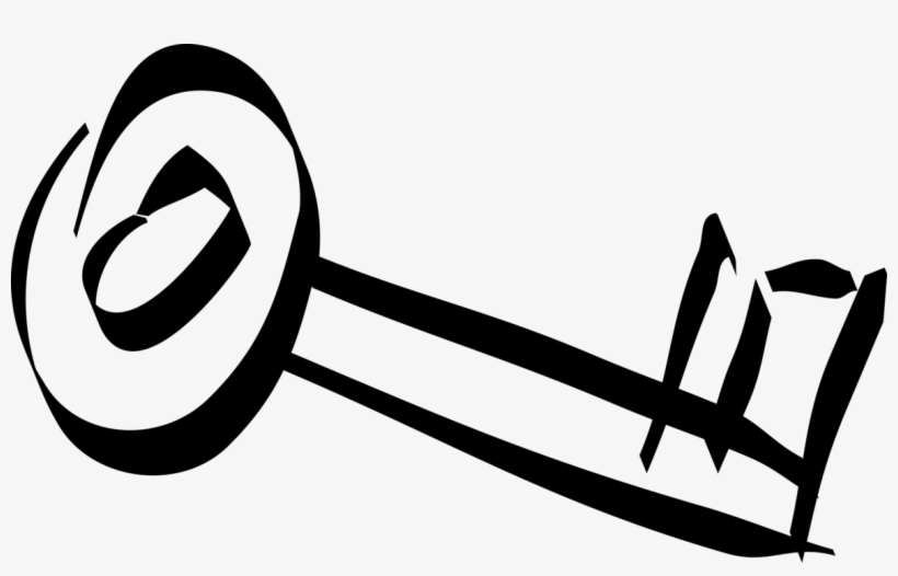 Vector Illustration Of Skeleton Security Key Opens, transparent png