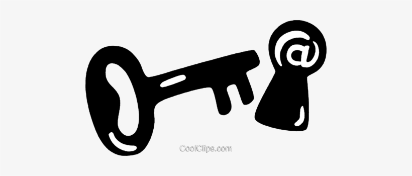 Skeleton Key Royalty Free Vector Clip Art Illustration, transparent png