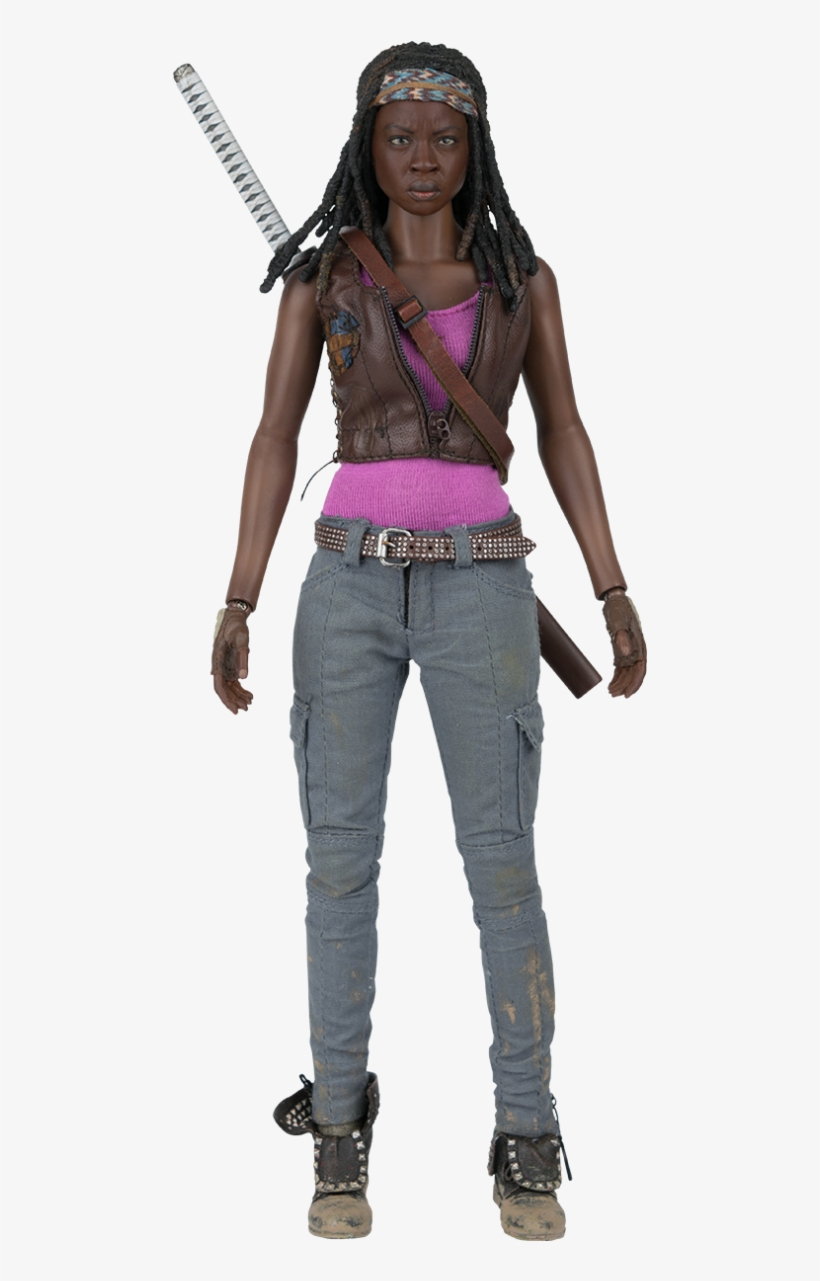More Views - Michonne The Walking Dead Sixth Scale Figure, transparent png