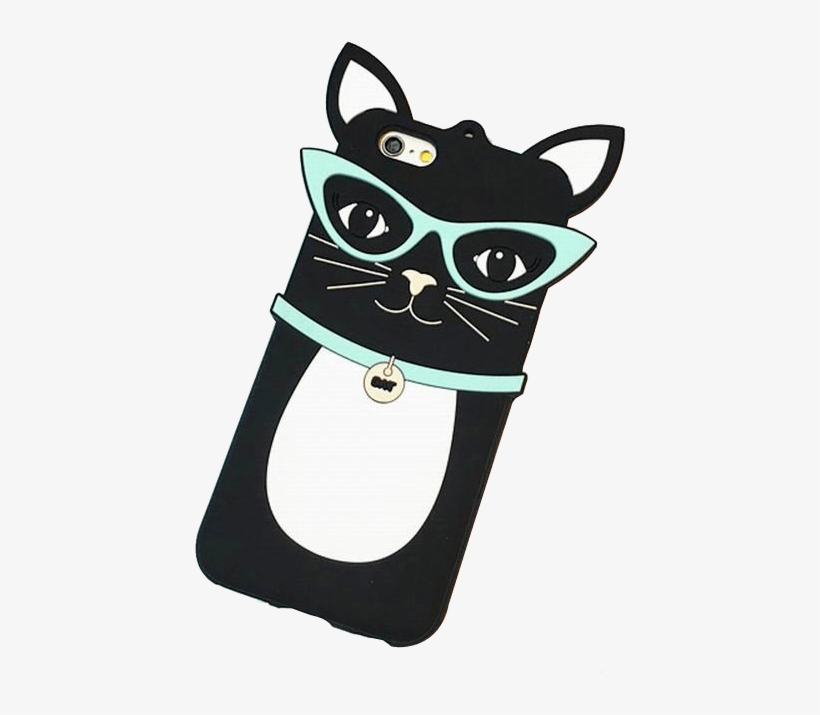 Miss Cat Eyes Phone Case For Apple Iphone - スマートホンケース・カバ‐ Cute 3d Cartoon Lovely Animal Design, transparent png