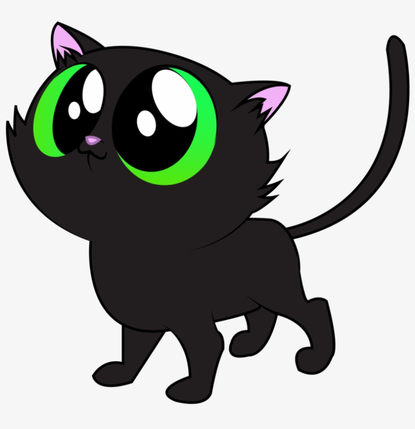Black Cat Vector By Aquaticneon On Deviantart - Black Cat Cutie Mark, transparent png