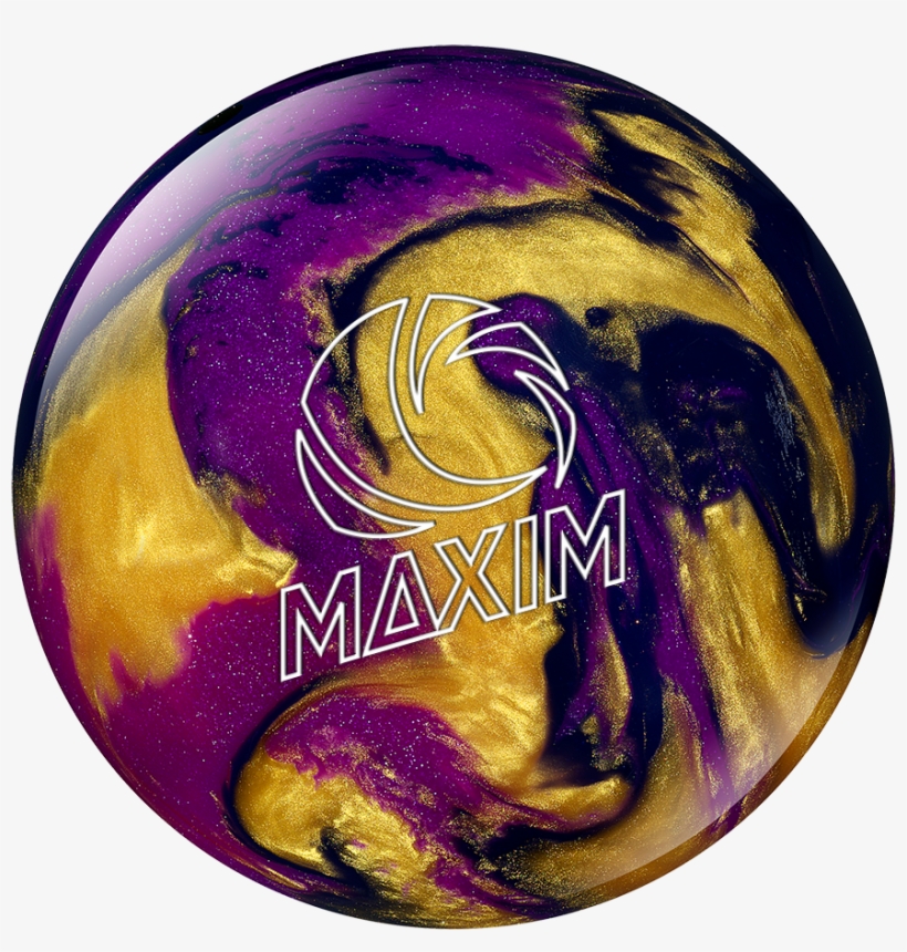 Maxim Black / Purple / Gold - Maxim By Ebonite Bowling Balls - Black, Purple, transparent png