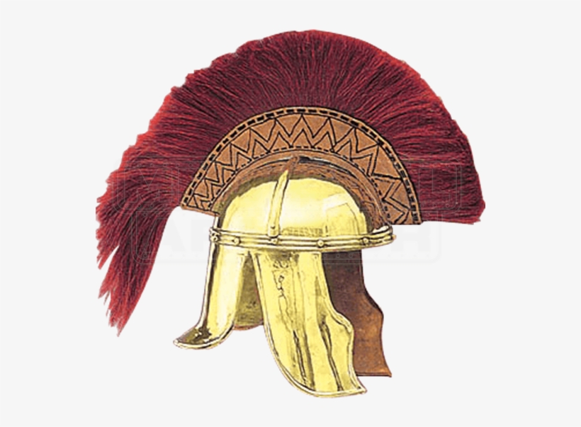 Brass Cavalier Roman Helmet - Roman Helmet, transparent png