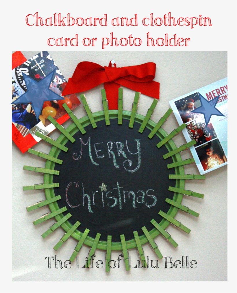 Chalkboard Clothespin Card Holder - Necklace, transparent png