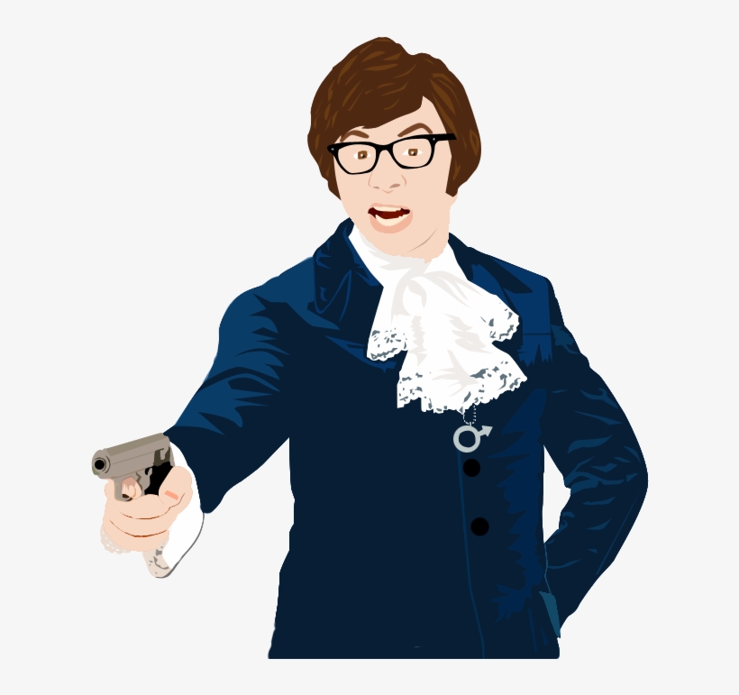 Vector Power Art - Austin Powers Pixel Art, transparent png