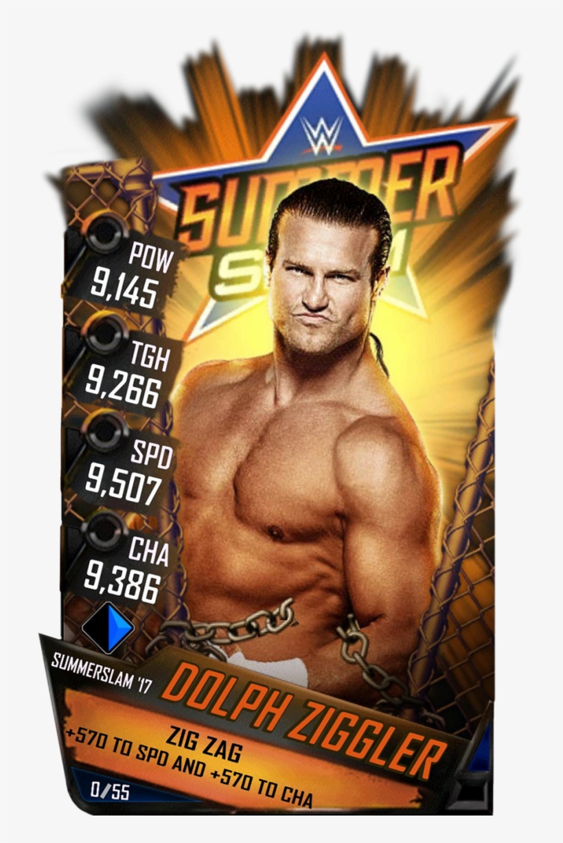 Dolphziggler S3 15 Summerslam17 - Wwe Supercard Summerslam 17 Cards, transparent png