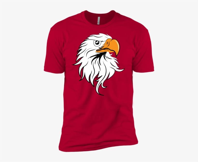 Eagle Head - Next Level Men's 3600 Cotton Crew, transparent png