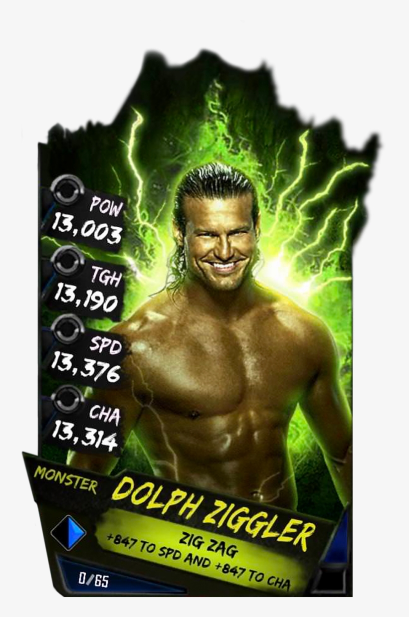 Dolphziggler S4 17 Monster - Wwe Supercard Monster Cards, transparent png
