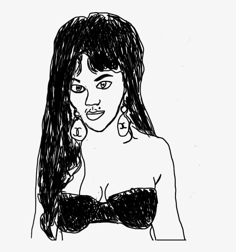 File - Lil Kim Drawing, transparent png