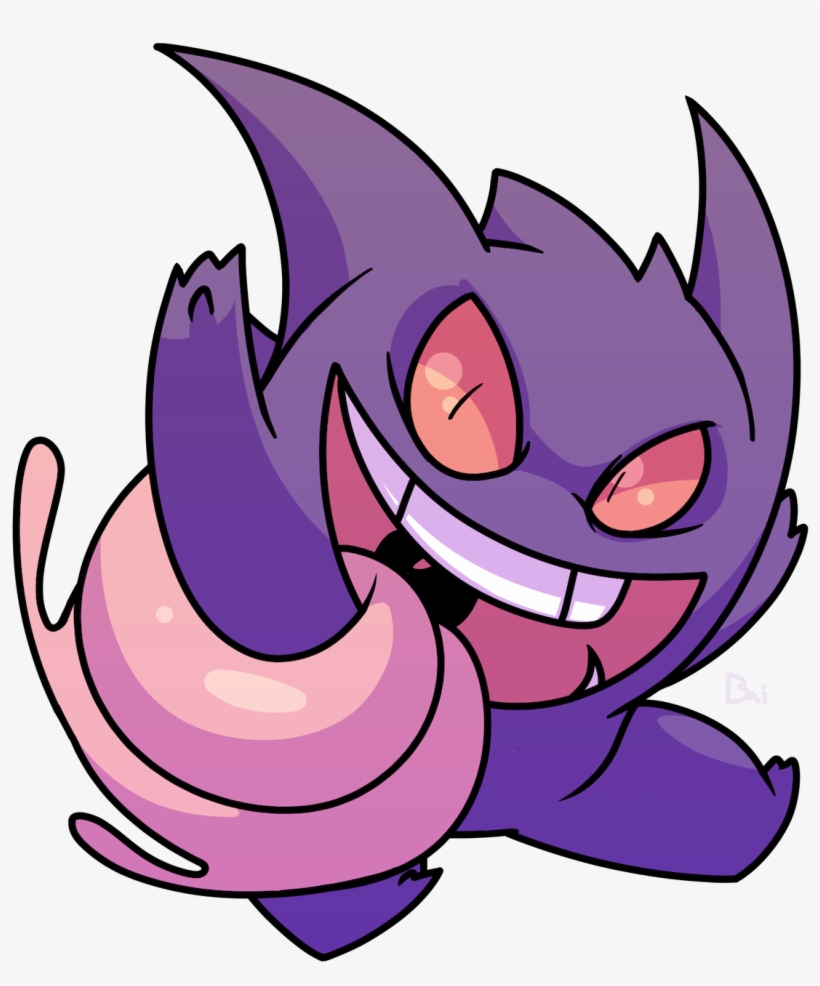 Gengar - Fur, transparent png