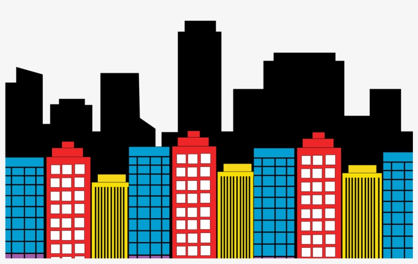Cityscape Clipart Pj Mask - Painel Mulher Maravilha Cut, transparent png