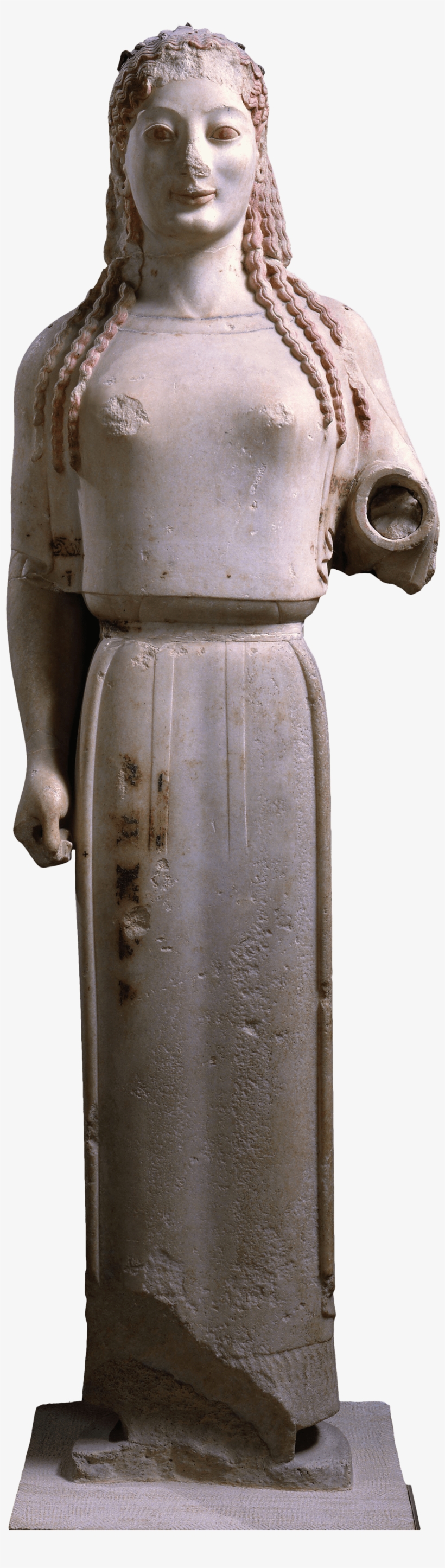 Ancient Greece • 530 Bce - Poster: Peplos Kore, 61x41in., transparent png