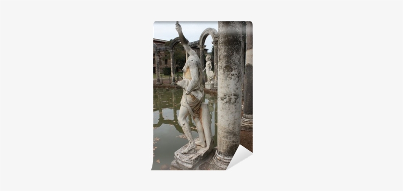 Greek Statues At Villa Adriana In Tivoli Wall Mural - Hadrian's Villa, transparent png