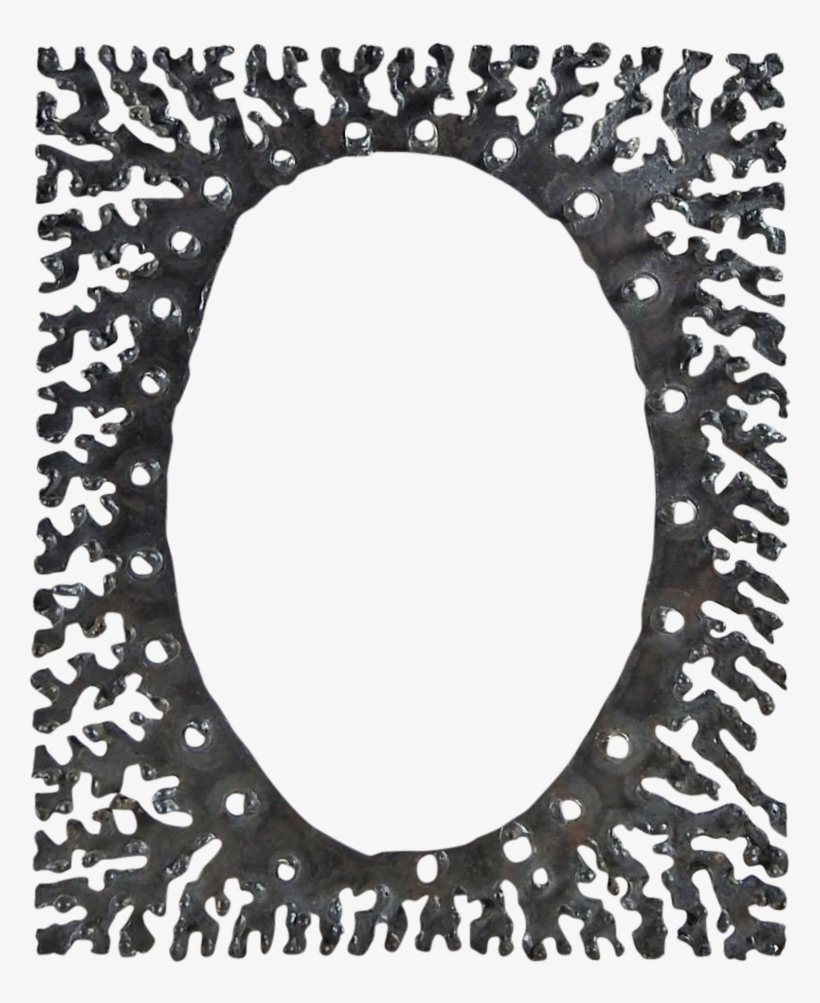 Brutalist Iron Picture Or Mirror Frame - Circle, transparent png