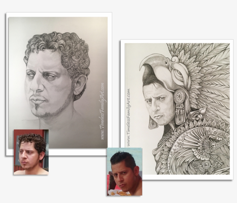 Aztec & Greek Statue Pencil Drawing For Margaret By - Sketch, transparent png