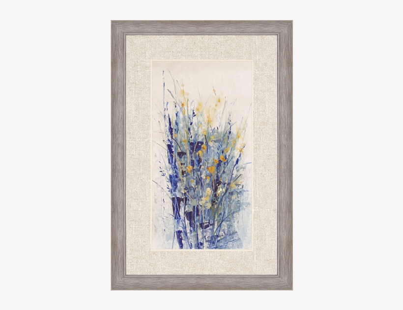 Indigo Floral Ii - Paragon Indigo Floral Ii By O'toole Framed Painting, transparent png
