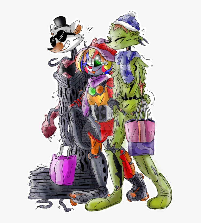 Family Drawing Fnaf - Fnaf 6, transparent png