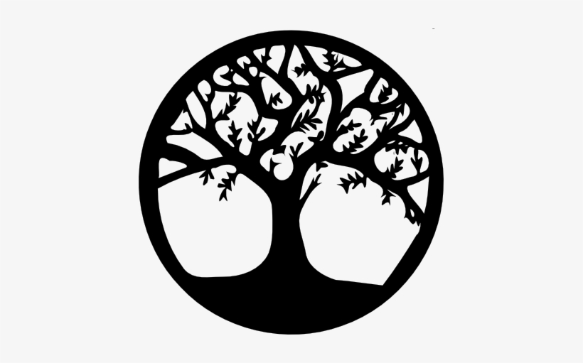 Make The Wallhanging A Circle For Tree Of Life - Tree With Circle Logo, transparent png