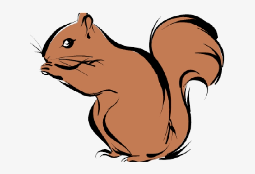 Chipmunk Clipart Fall - Squirrel Clipart, transparent png