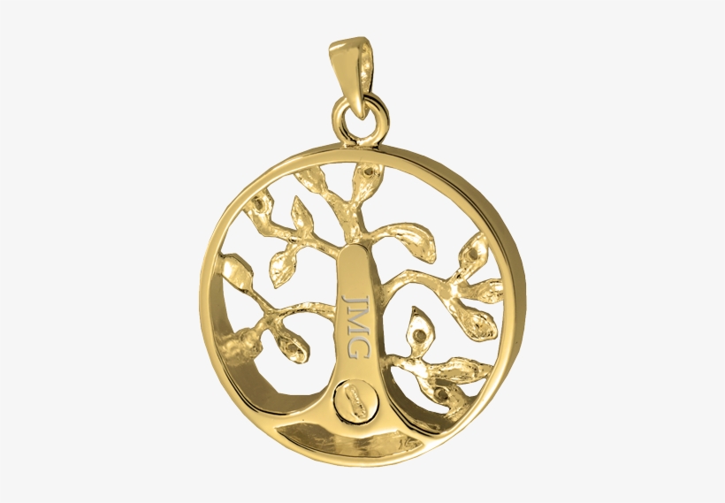 Tree Of Life Cremation Jewelry Back Urn Opening And - Tree Of Life Gold Png Transparent, transparent png
