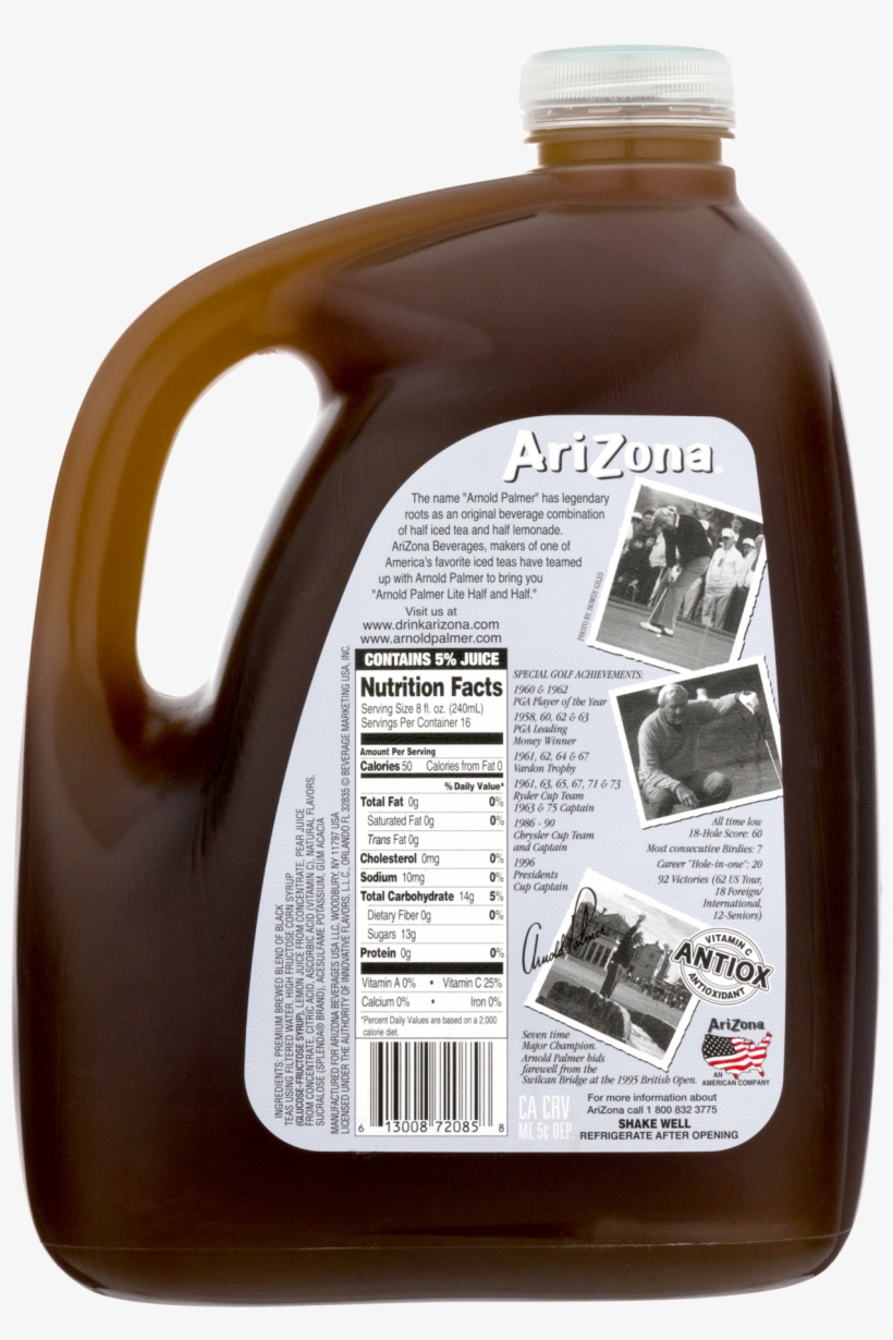 Arizona Arnold Palmer Half & Half Lite Iced Tea Lemonade, - Arizona Arnold Palmer Half & Half Iced Tea Lemonade,, transparent png