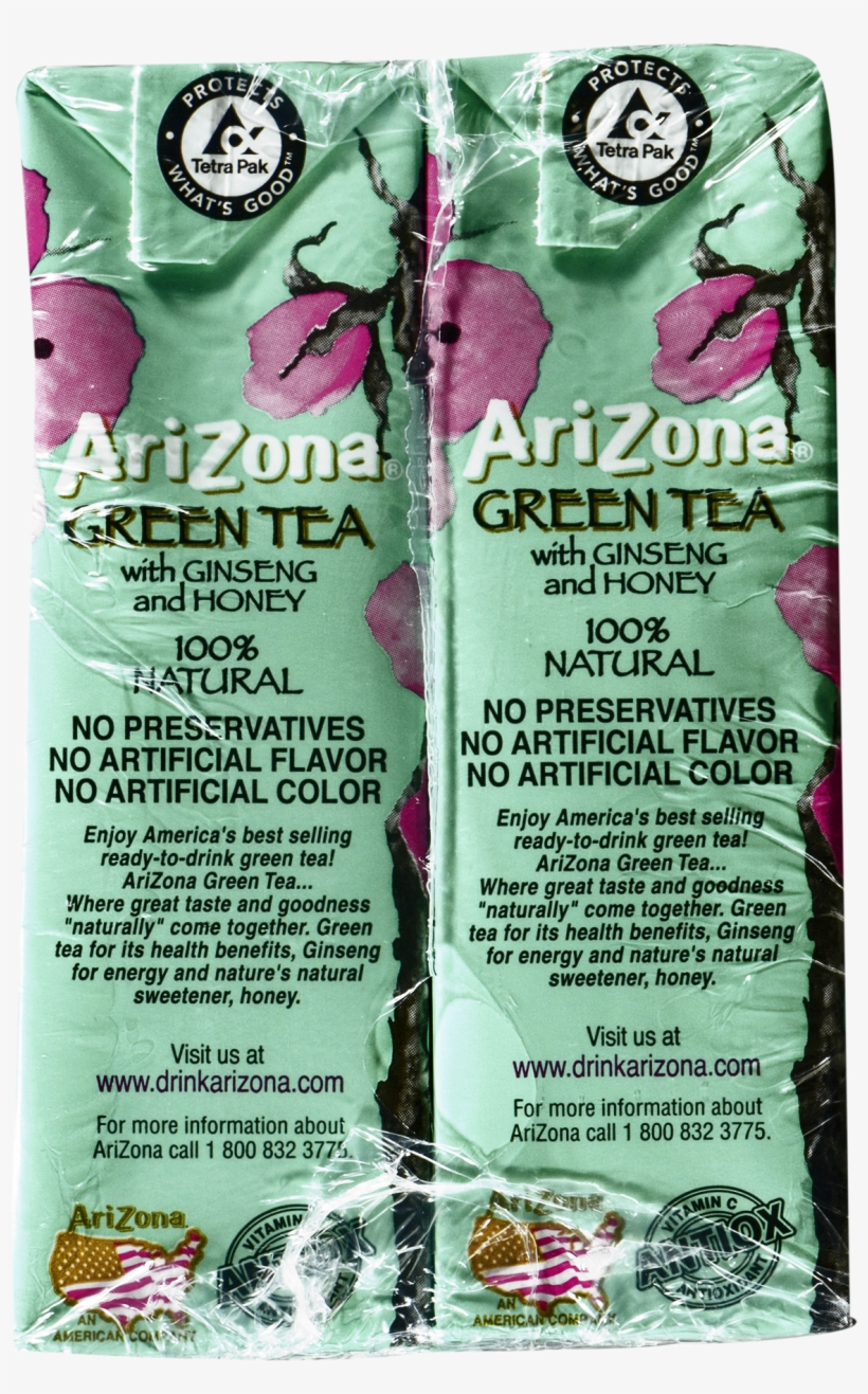 Arizona Green Tea With Ginseng And Honey, - Arizona Green Tea With Ginseng And Honey - 10 Pack,, transparent png