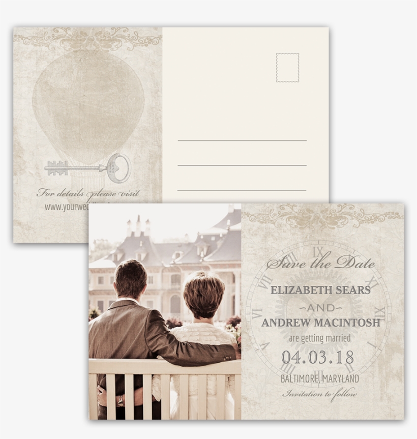 Steampunk Wedding Vintage Industrial Photo Save The - Marriage, transparent png