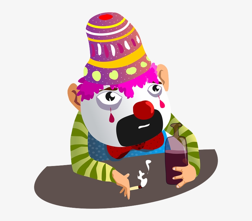 Clown, Sad, Face - Payaso Triste Png, transparent png