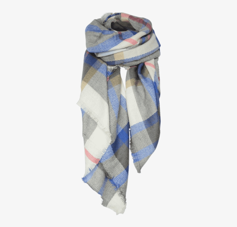 Tartan Square Shawl Scarf Sapphire Blue - Dresslily Women's Scarves Stylish Tartan Pattern Large, transparent png