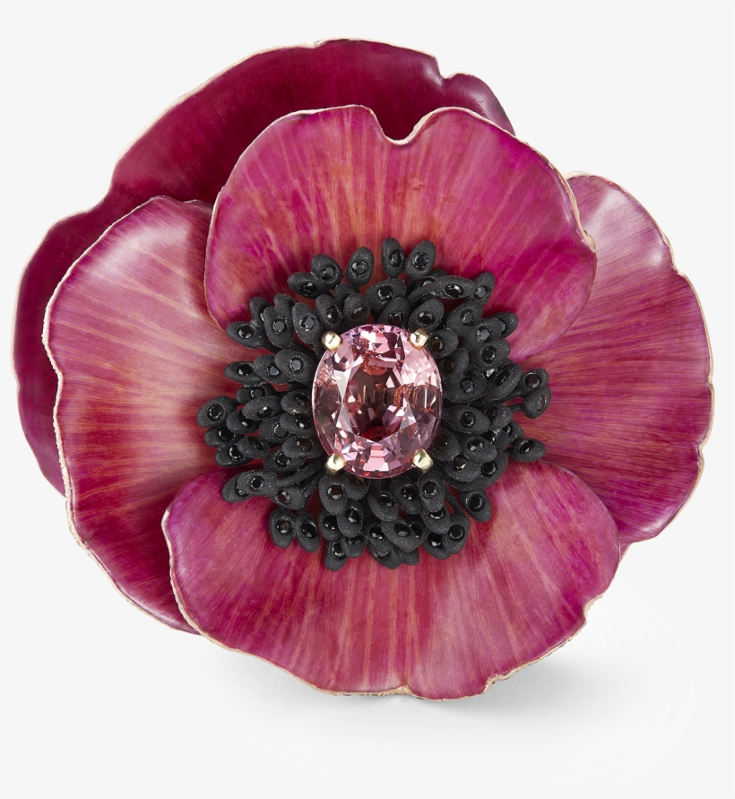 Boucheron Titanium, Pink Gold, Padparadscha Sapphire,, transparent png