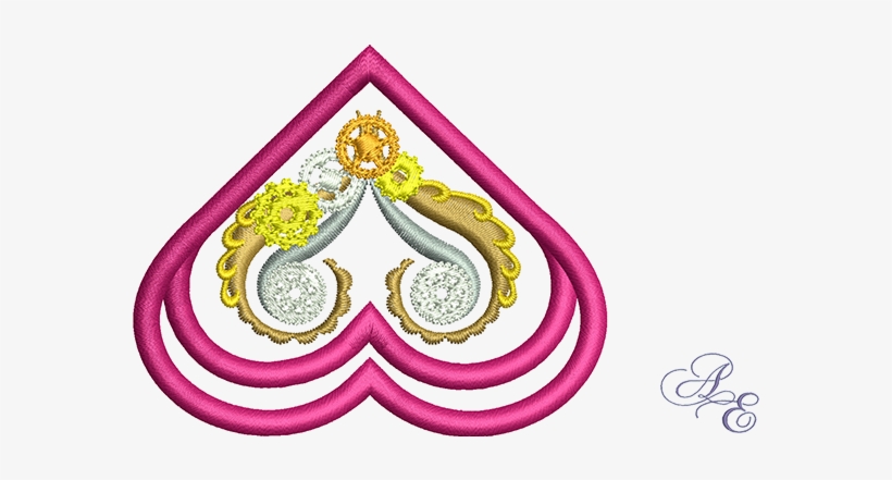 A Heart Shaped Book Mark Decorated With Steampunk Gears - Heart-shaped, transparent png