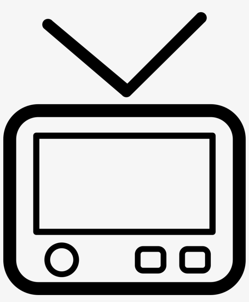 Vintage Retro Tv Monitor - Free Tv Symbol, transparent png