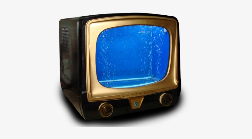 Vintage Tv Aquarium - Screen, transparent png