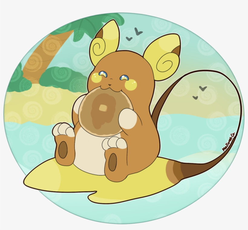 View 89436367 , - Alolan Raichu Eating Pancakes, transparent png
