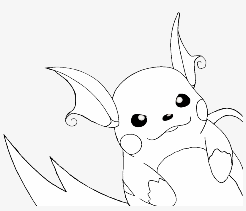 Picture Free Stock Lineart Four By Josiethetimberwolf - Raichu Lineart, transparent png