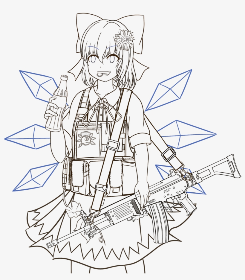 ちゃこちゃこ @chacochaco M870 - Line Art, transparent png