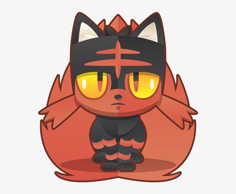 Pokemon Clipart Litten - Clip Art, transparent png