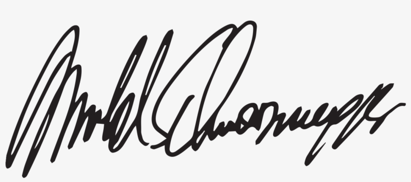 A Bit About The Design - Arnold Schwarzenegger Signature, transparent png