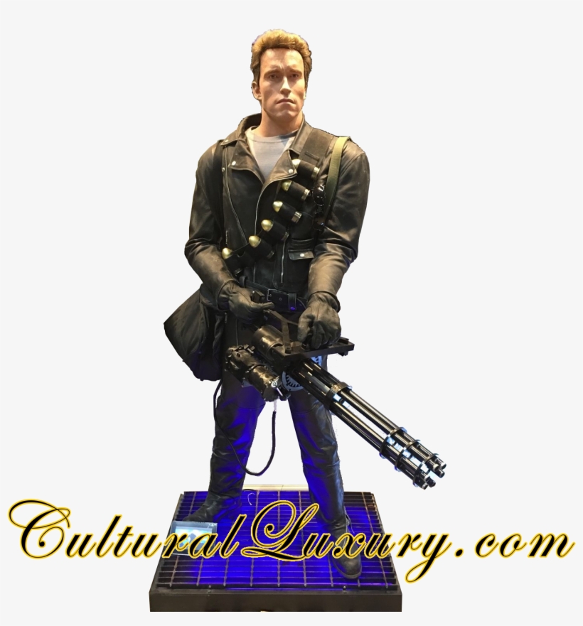 Life Size Terminator T2 Arnold Schwarzenegger Statue - Corazón Salvaje, transparent png