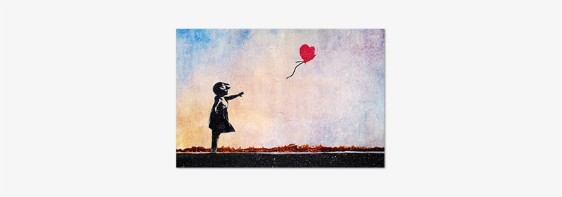 The Poster Banksy No14 - Banksy Girl With Balloon, transparent png