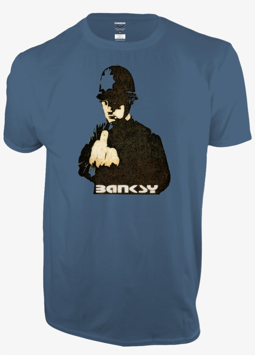 Banksy "rude Copper" T Shirt - Gerahmtes Poster „rude Copper Graffiti Von Bansky,, transparent png
