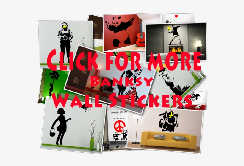 From Wikipedia, The Free Encyclopedia Banksy The Cover - Banksy Panda Waving Hand Guns Wall Sticker 60x60cm,, transparent png