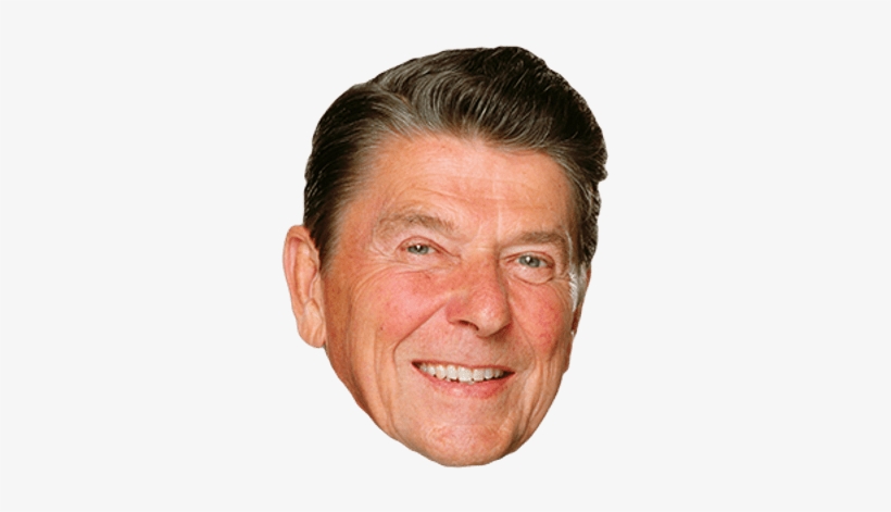 Print: Ronald Reagan, 14x11in., transparent png