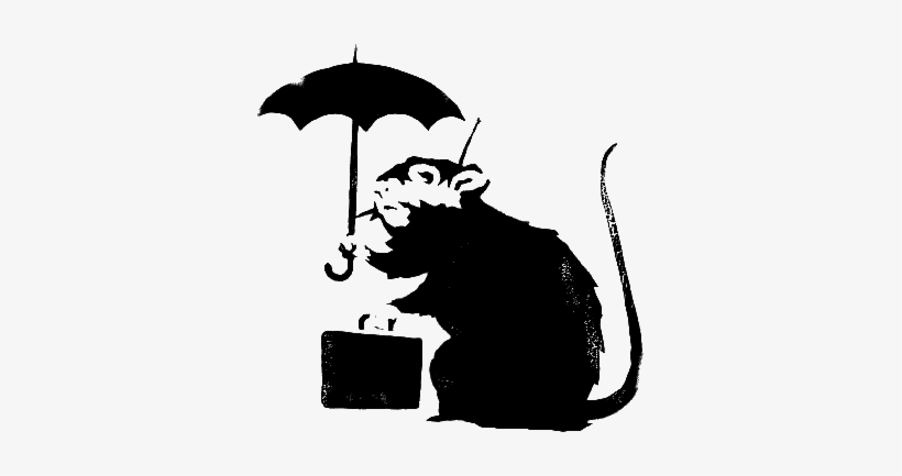 Public Transport - Rat Banksy, transparent png