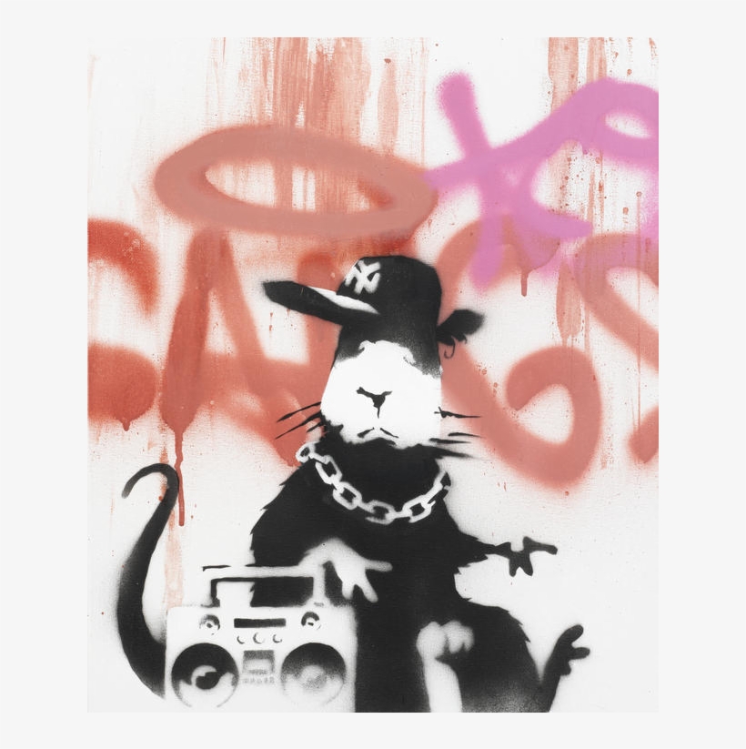 Banksy, Due “ratti” All'asta Con Profumo - Banksy Signed Gangsta Rat, transparent png
