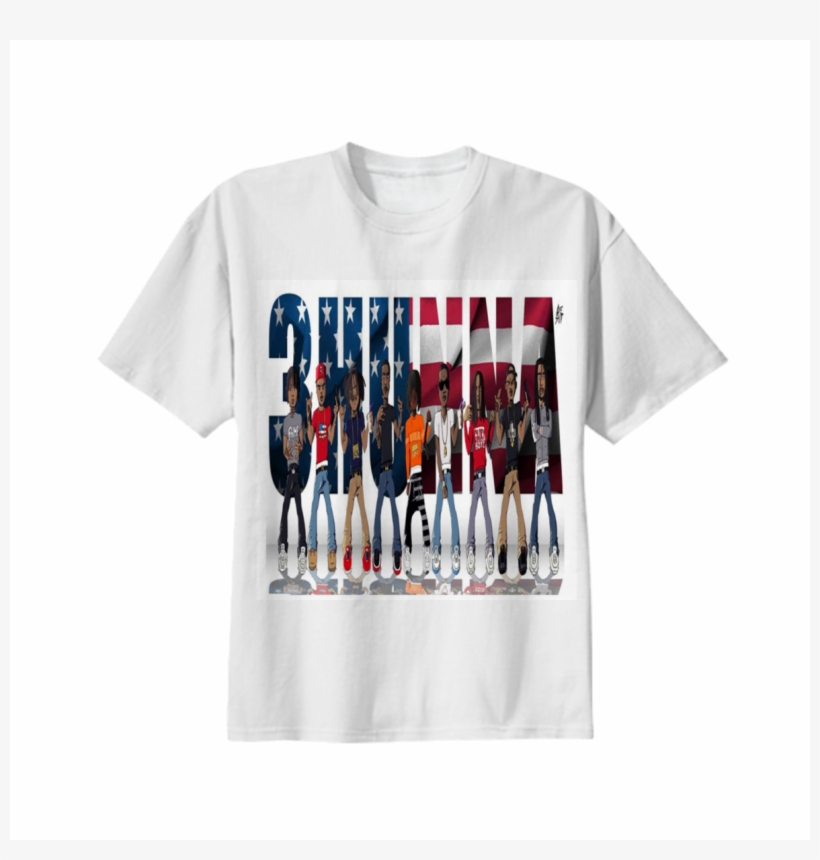 Shop 3hunna Cotton T-shirt By 845almighty - T Shirt, transparent png