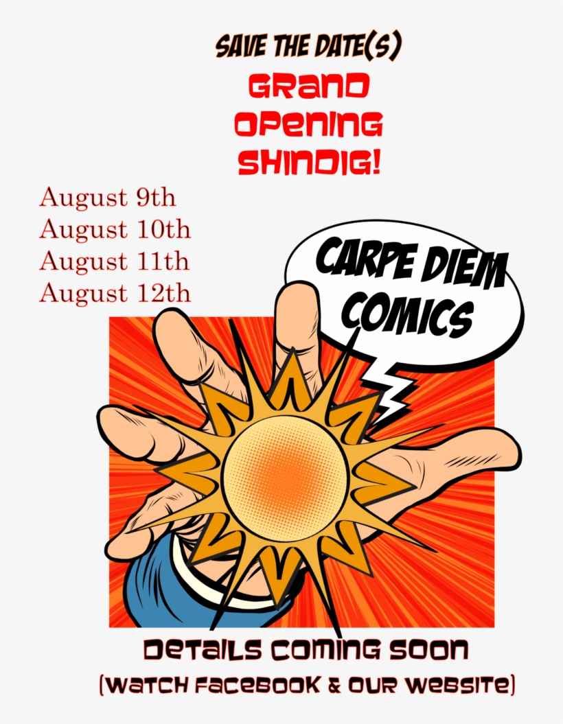 An Image Displaying The Carpe Diem Logo, Showing The - Carpe Diem Comics, transparent png