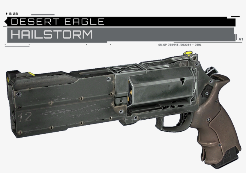 Replaces Desert Eagle With Hailstorm From Call Of Duty - Firearm, transparent png